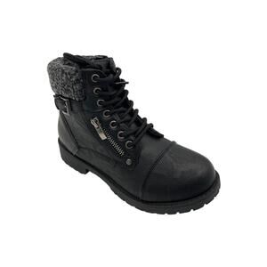 Wanted Women's Barrie Sherling Collar Ankle Boots Black - Medium